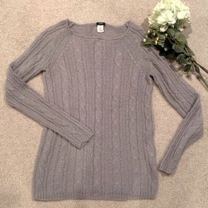 J.Crew Dolce Mohair Wool Cable Knit Sweater